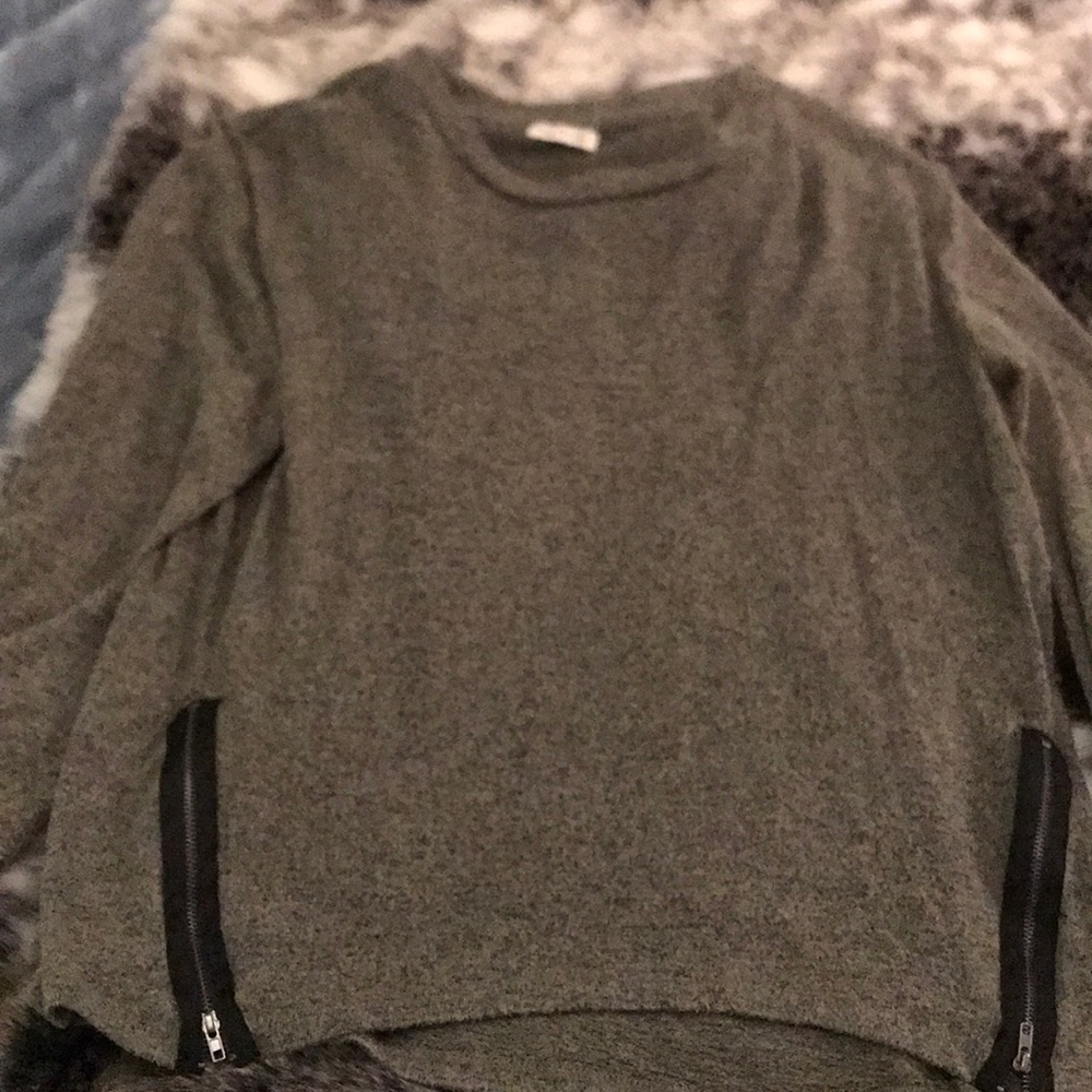 Soft green sweater